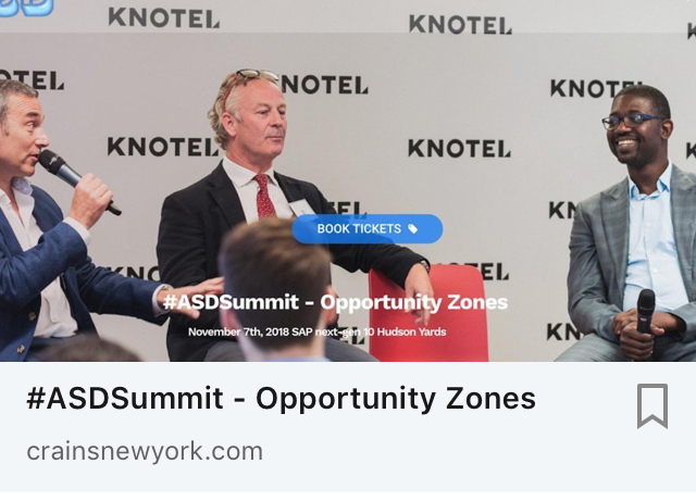 #ASDSummit - Opportunity Zones  organized by AnySizeDeals