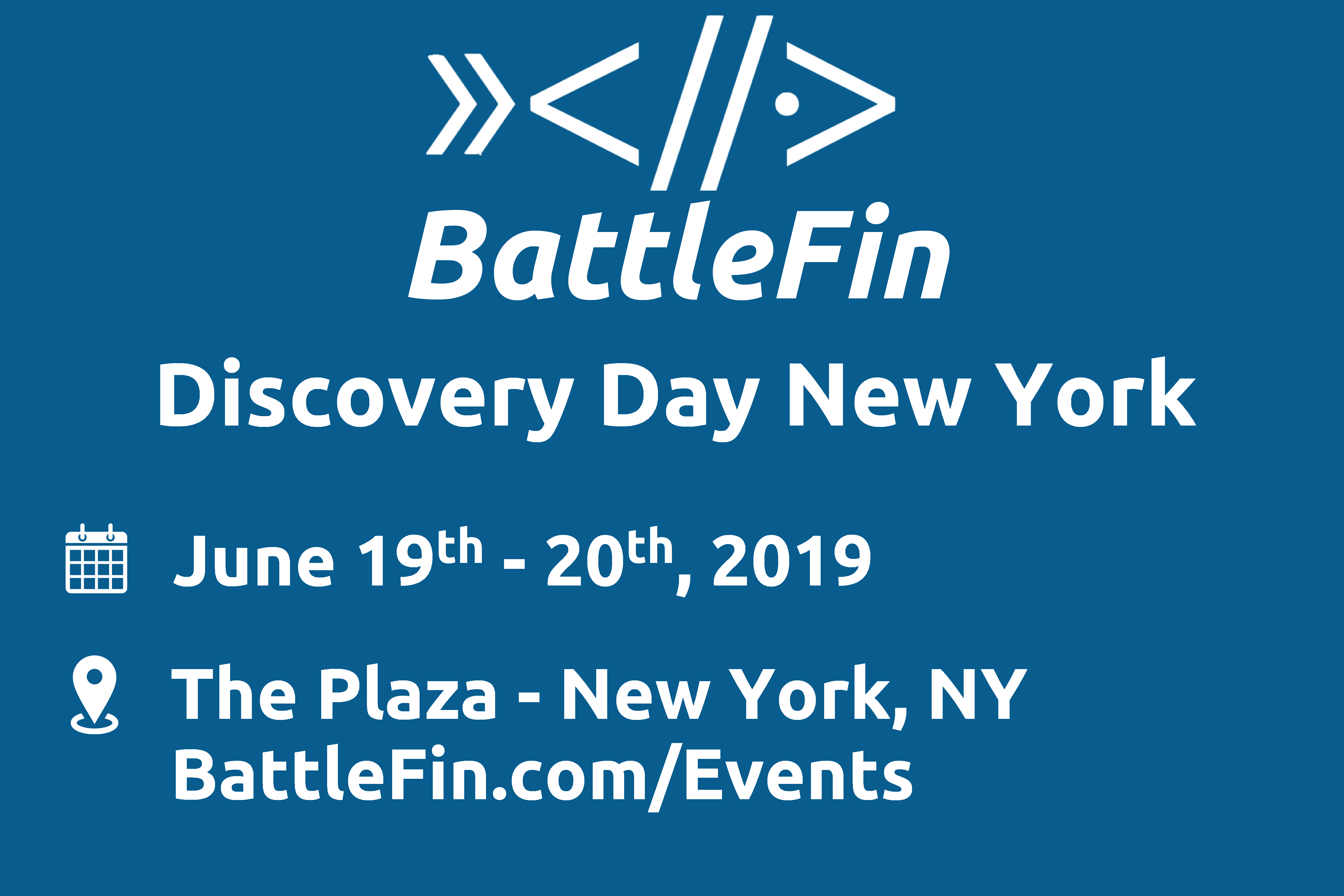 BattleFin Alternative Data Discovery Day New York 2019 organized by BattleFin