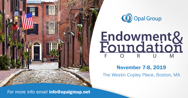 Endowment & Foundation Forum  organized by Opal Group