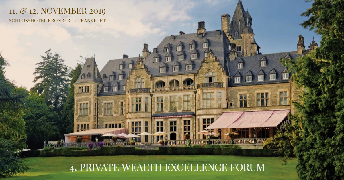 Private Wealth Excellence Forum 2019 organized by Smart Bridges GmbH