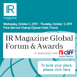 IR Magazine Global Forum & Awards organized by IR Magazine