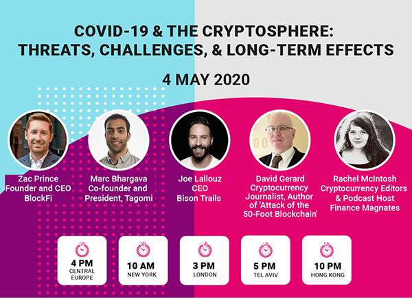 The Impact of COVID-19 on the Crypto Space organized by Finance Magnates