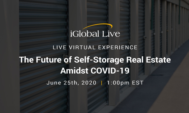 The Future of Self-Storage Real Estate amidst Covid-19 organized by iGlobal Forum