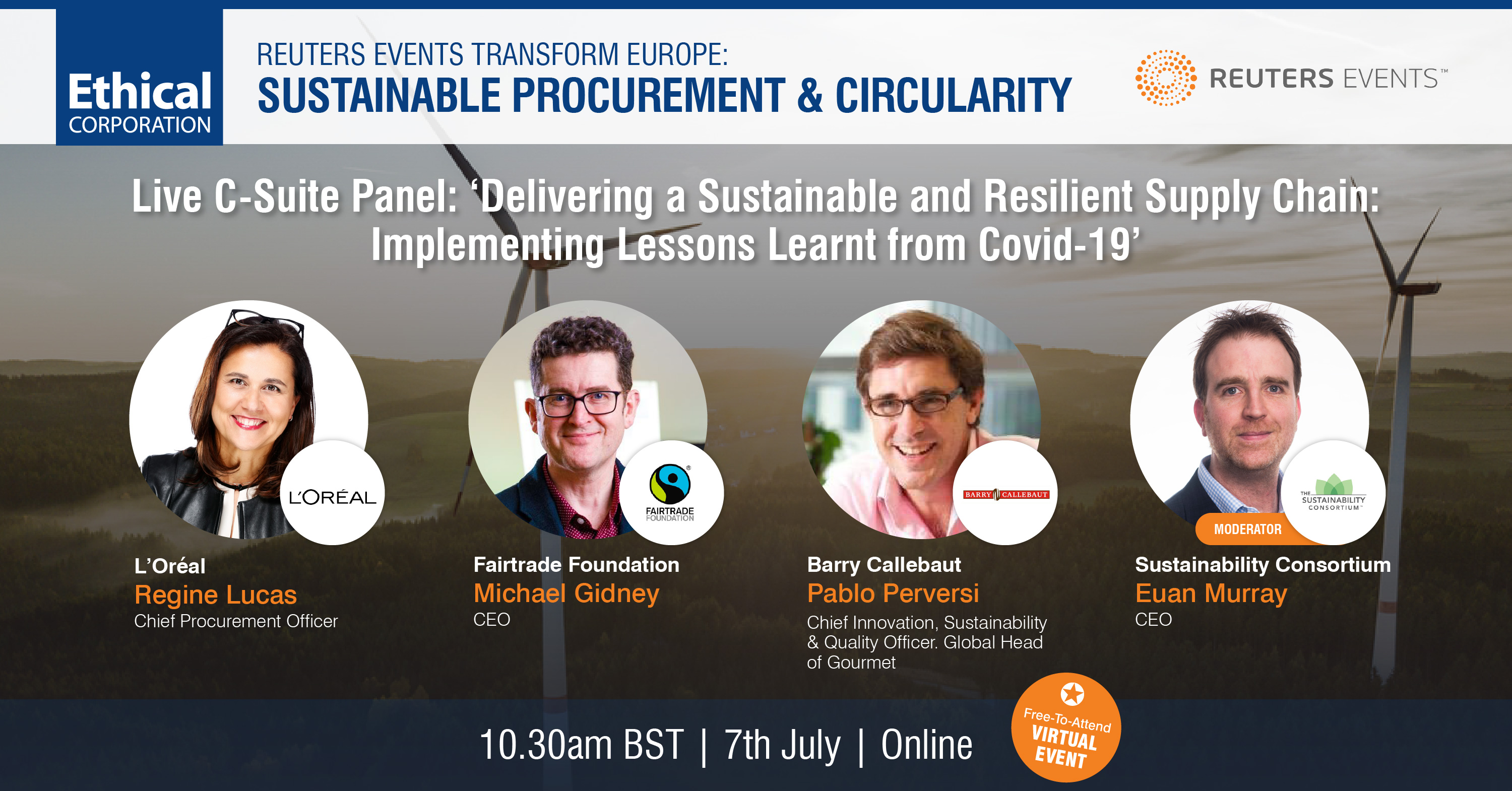 Article about Press Release: Leaders from UNFCCC, PepsiCo, Novo Nordisk, Fairtrade Foundation and B Lab Join us at Transform: Sustainable Procurement & Circularity this July 