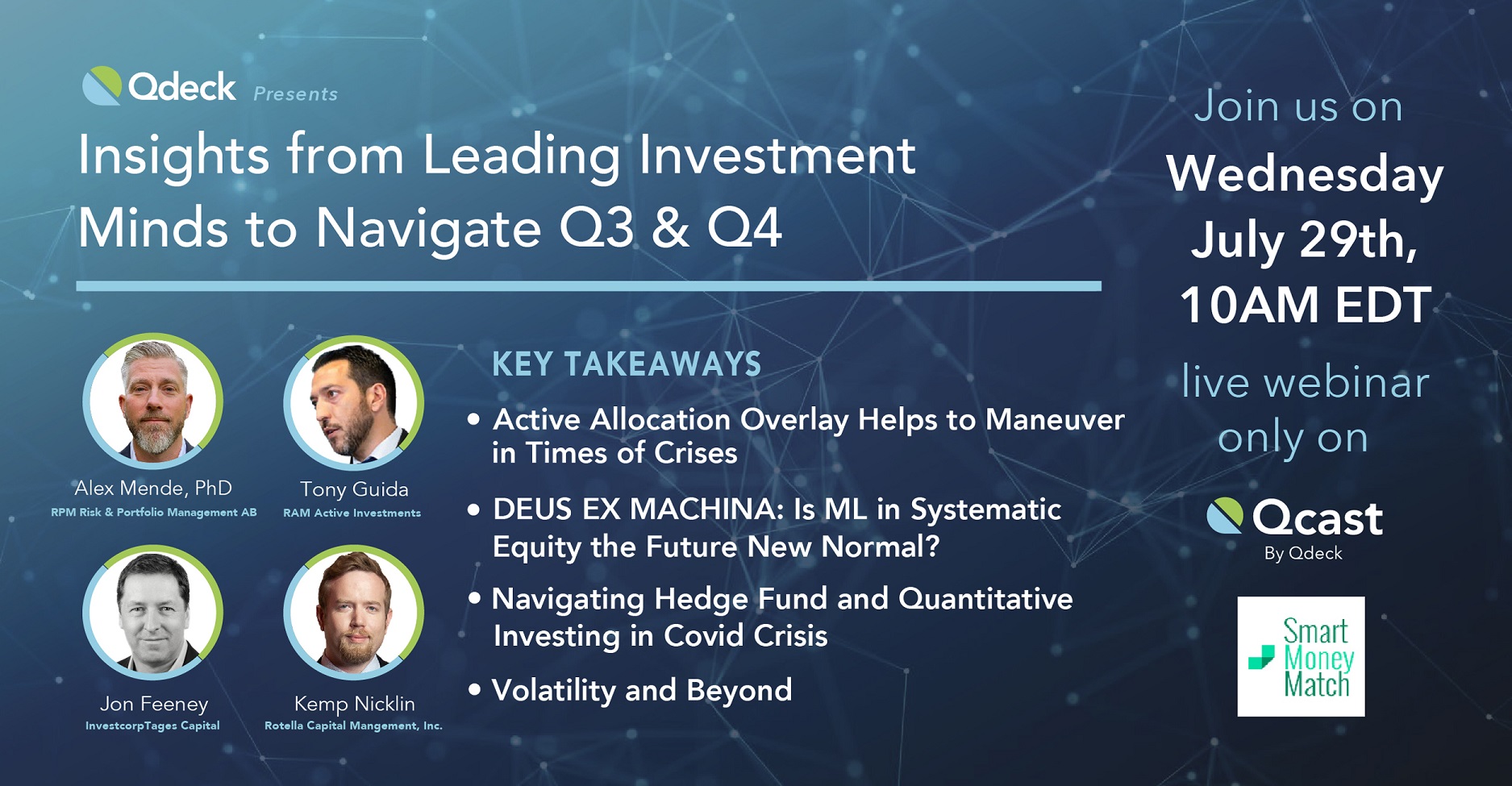Rotella Qcast Webinar Topic Insights from Leading Investment Minds to Navigate Q3 and Q4 organized by Rotella Capital Management
