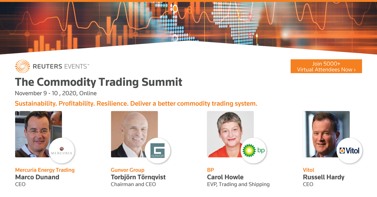 Article about Gunvor, Vitol and Mercuria CEOs confirmed at Reuters Events Flagship Commodity Trading Summit 