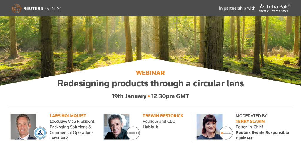 Article about Redesigning products through a Circular Lens - Free to Attend Webinar by Reuters Events