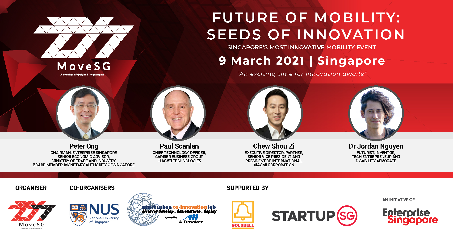 MoveSG Future of Mobility: Seeds of Inspiration Virtual Summit organized by Goldbell Group