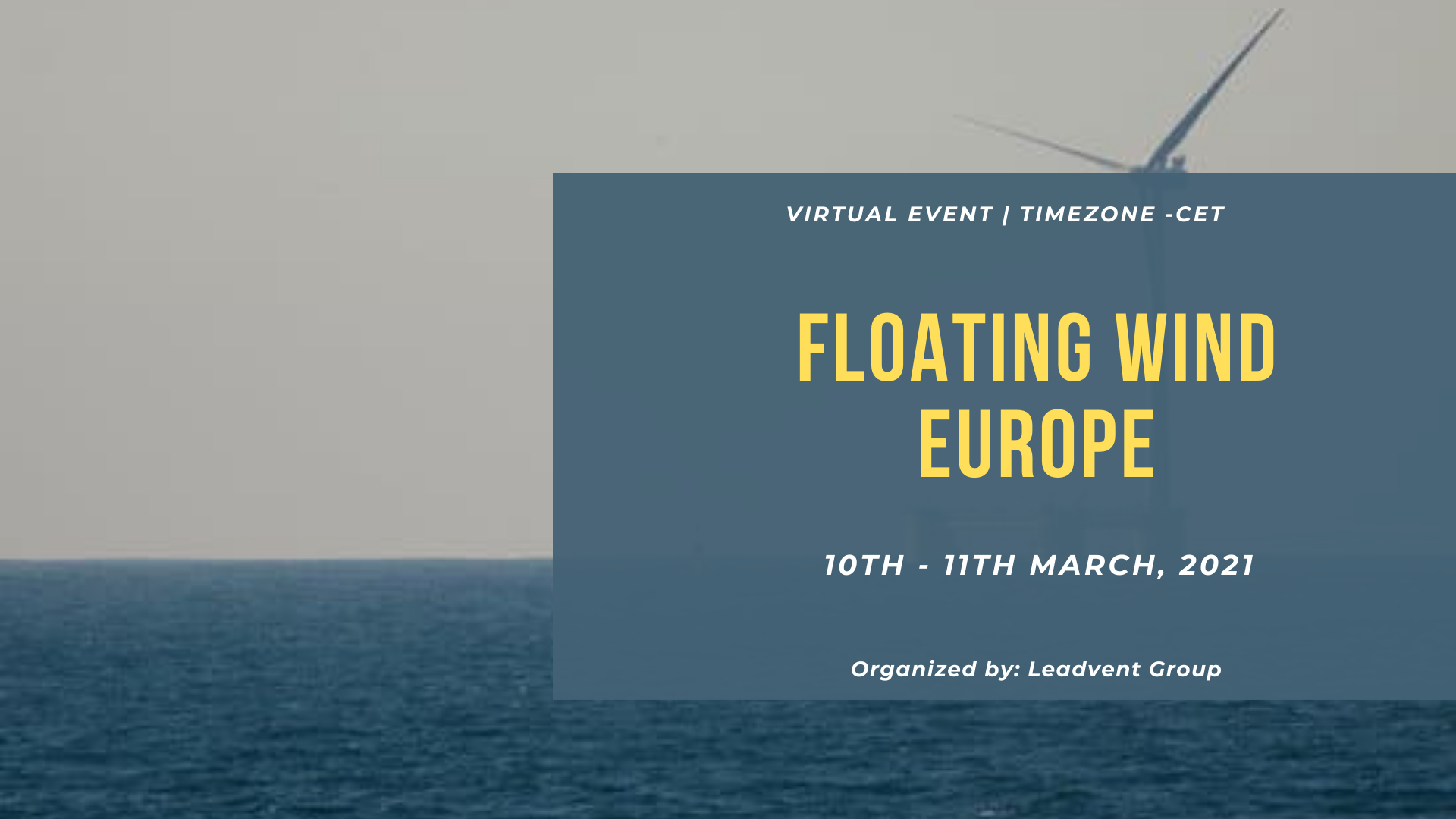 Floating Wind Europe organized by Leadvent Group