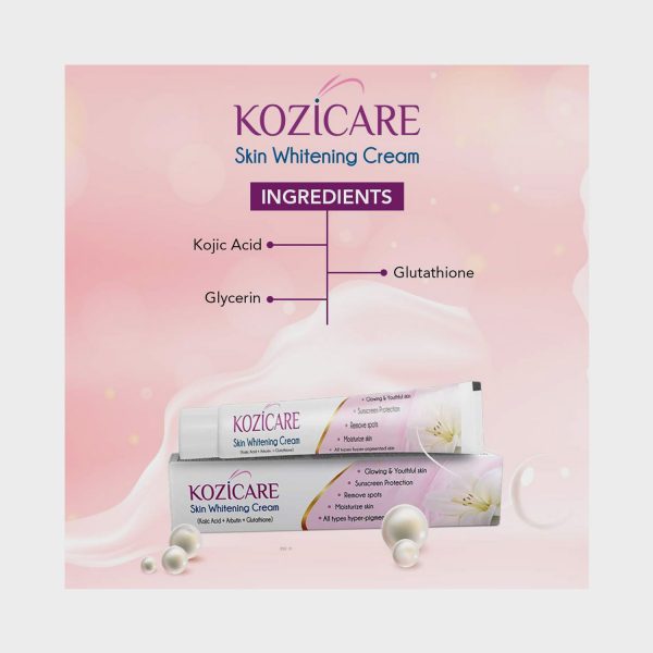 Article about kozicare skin whitening cream ingredients & price
