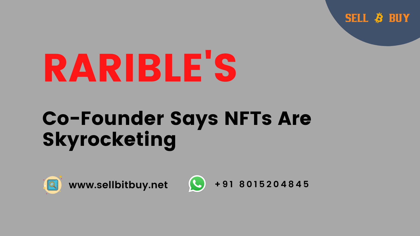 Article about Rarible Co-Founder Says NFTs Are Skyrocketing