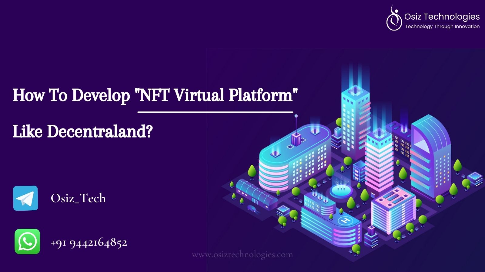 Article about Want To Prosper A "NFT Virtual Platform" Like Decentraland