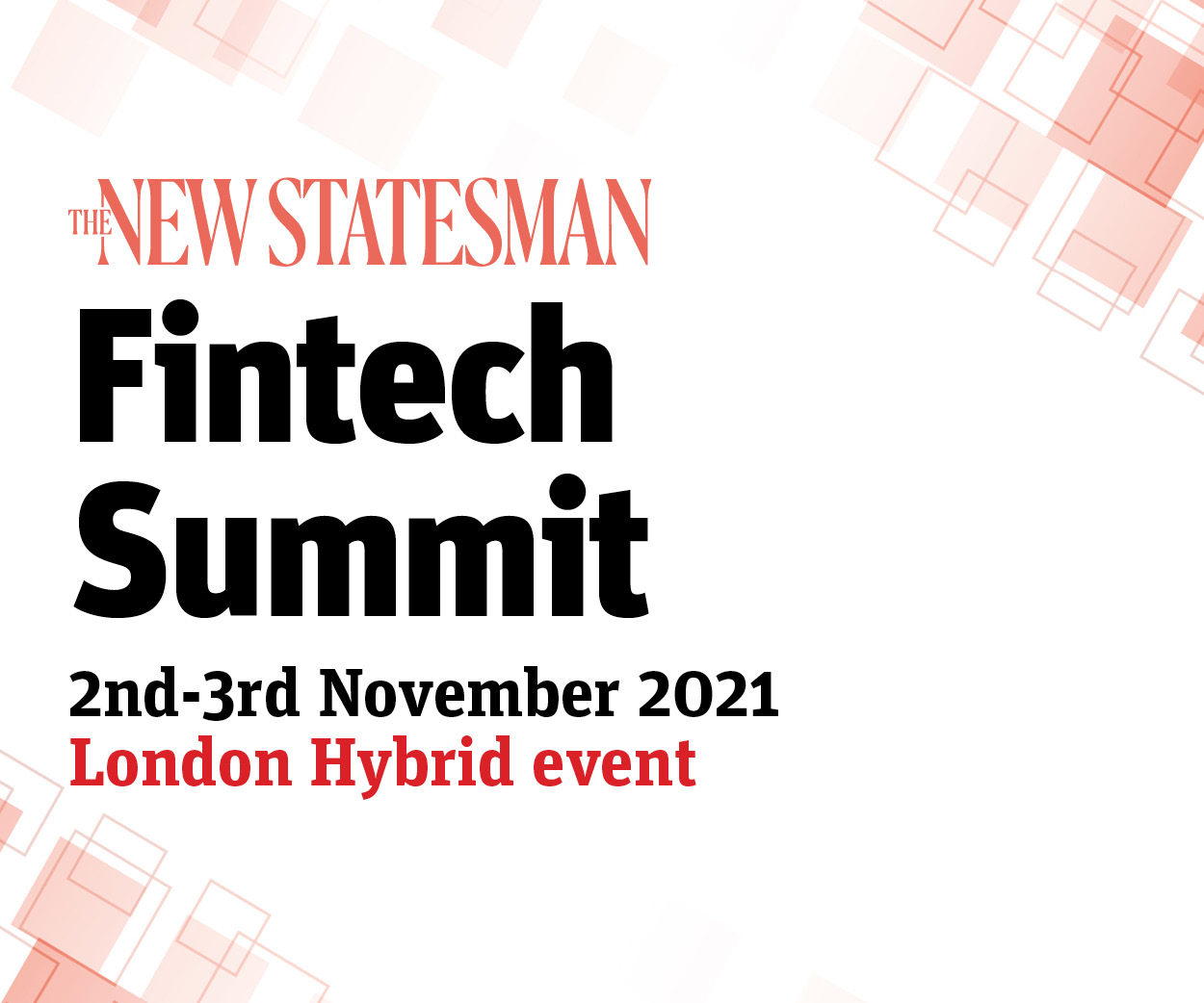 Fintech Summit organized by New Statesman Media Group