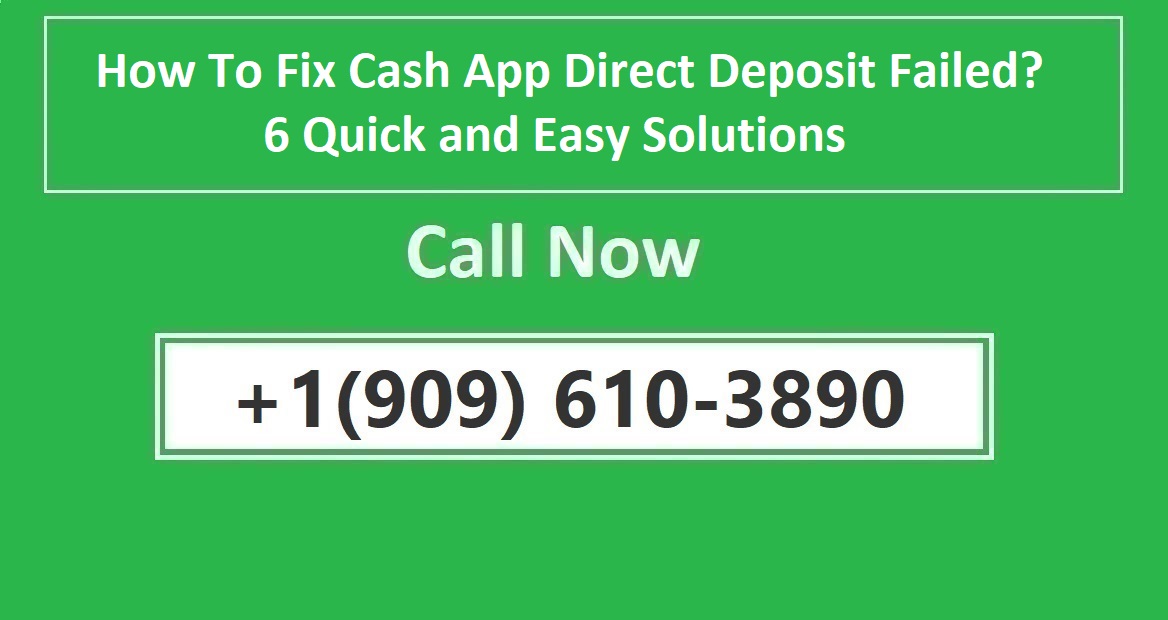 Article about How To Fix Cash App Direct Deposit Failed Quick and Easy Solutions