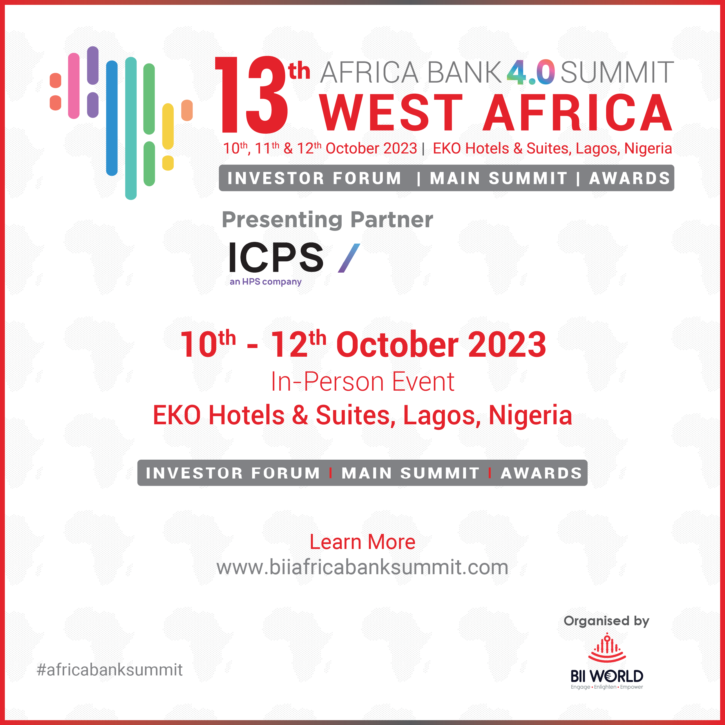 13th Africa Bank 4.0 Summit - West Africa organized by BII World