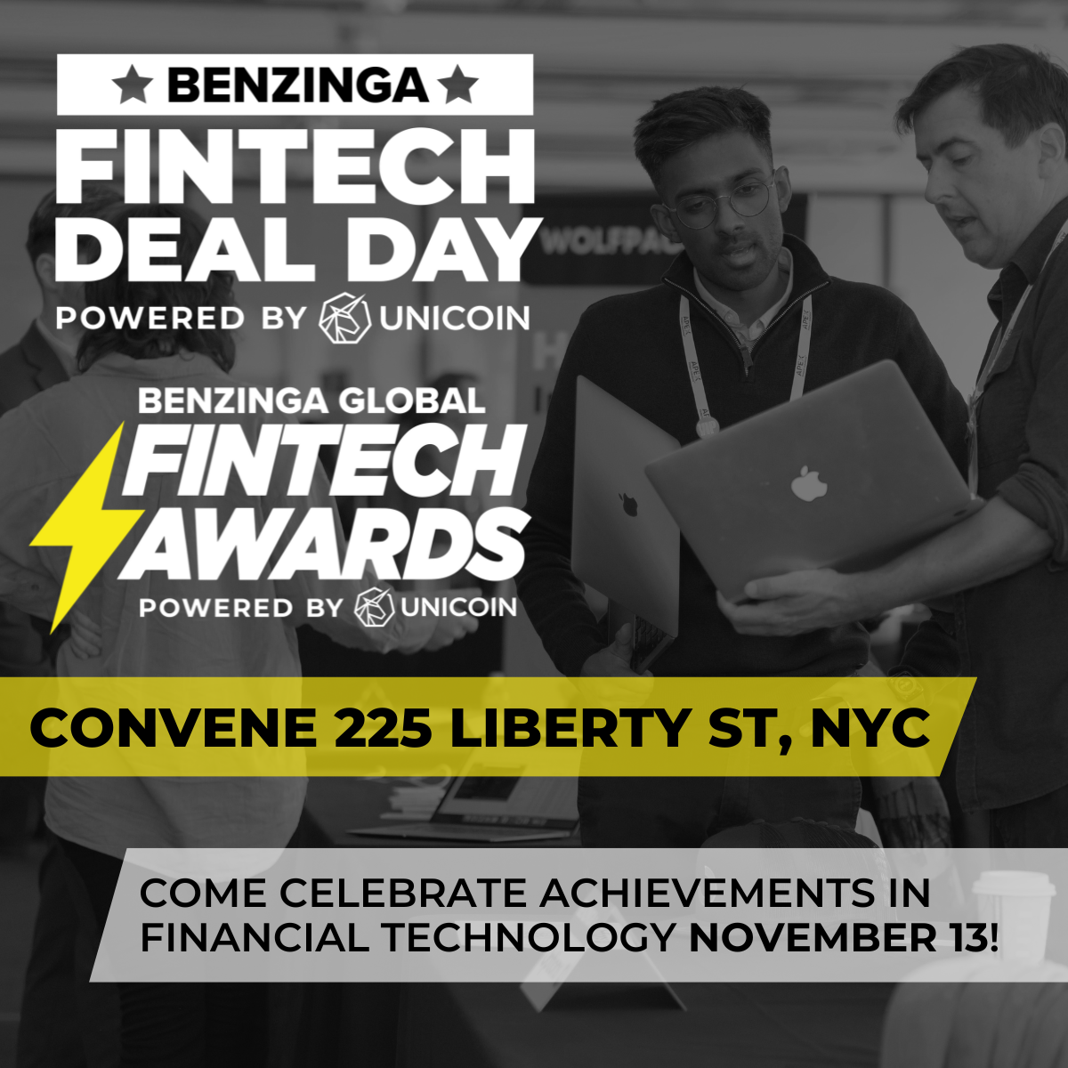 Benzinga Fintech Deal Day  organized by Benzinga
