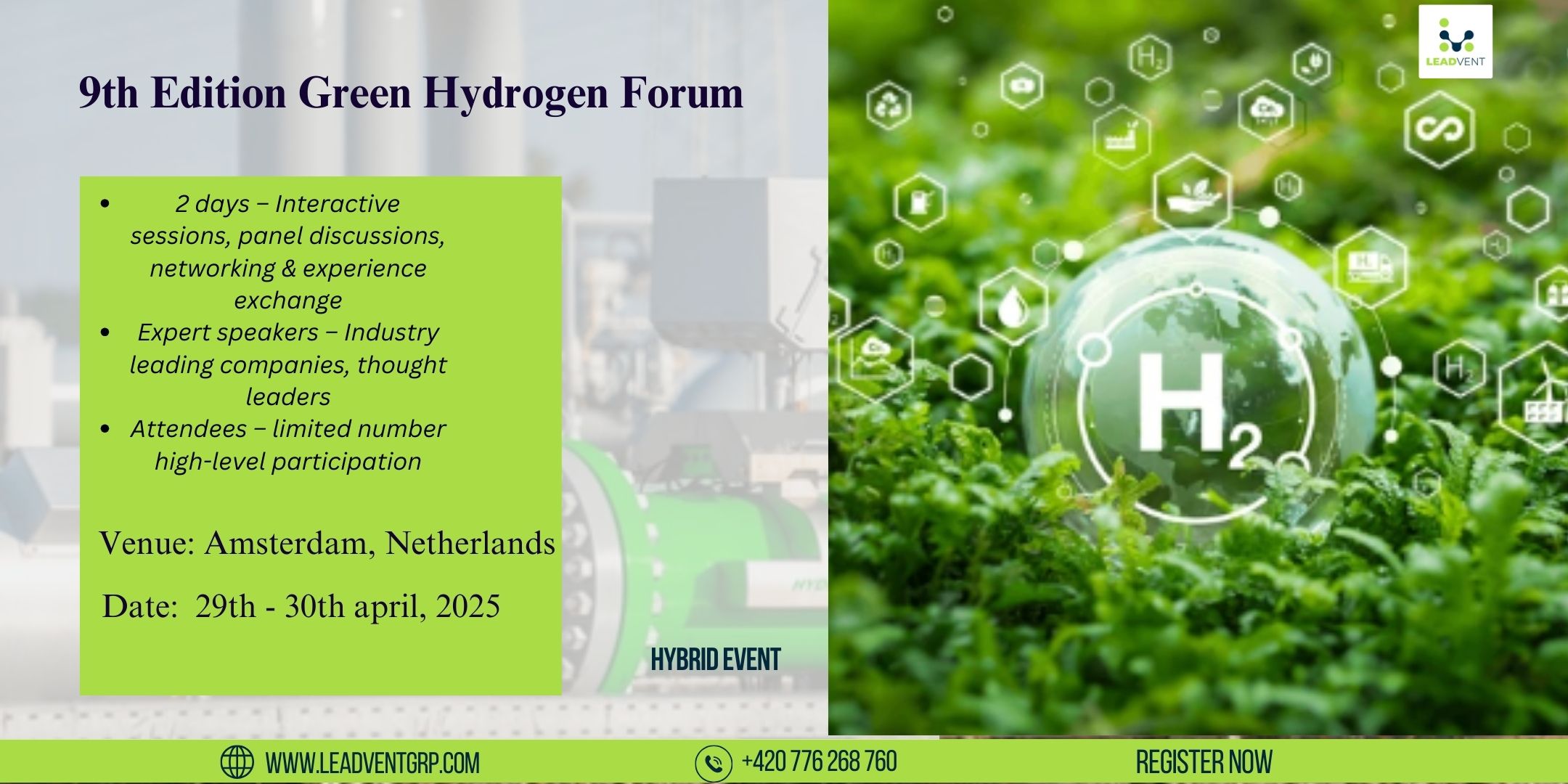 9th Edition Green Hydrogen Forum organized by Leadvent Group